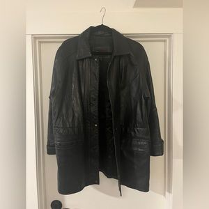 Bovines // leather jacket // size medium // vintage // black